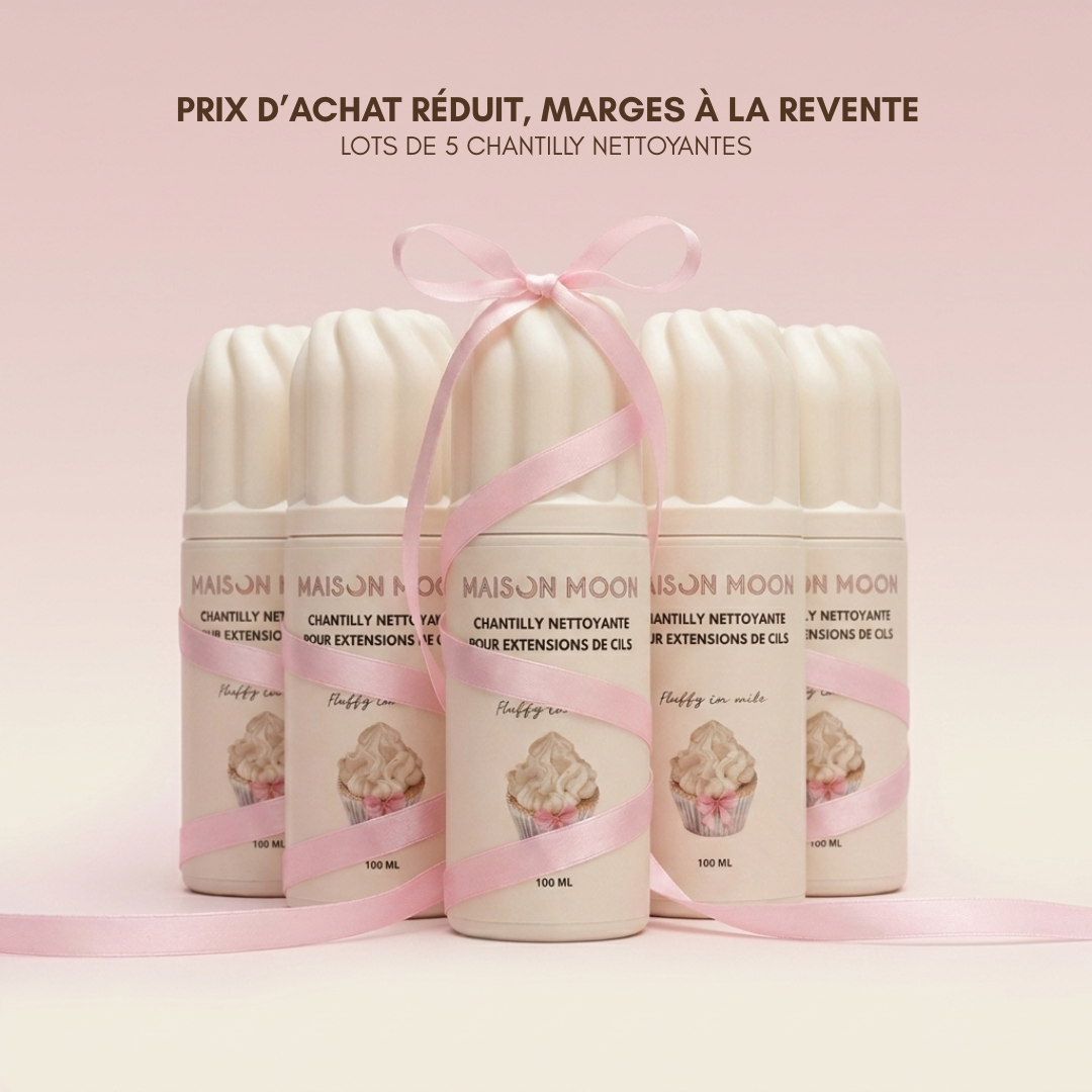 Lot de 5 chantilly nettoyantes