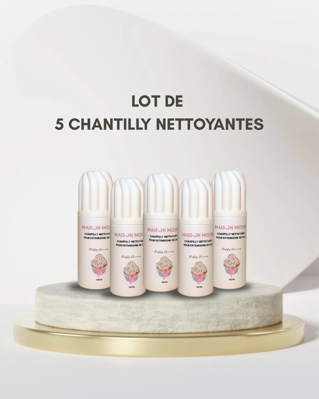 Lot de 5 chantilly nettoyantes